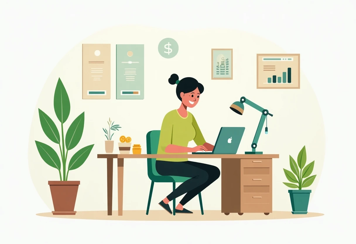 Freelancer comparing personal loans