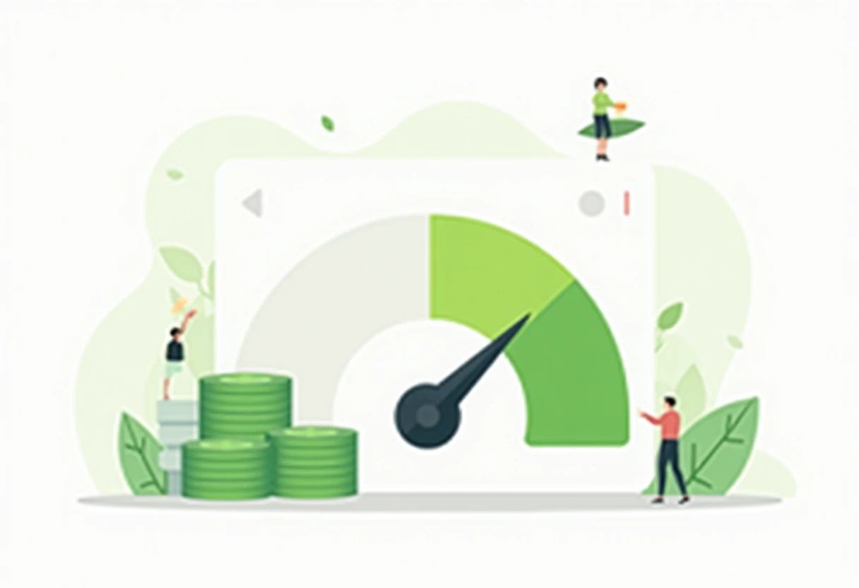 Credit score concept