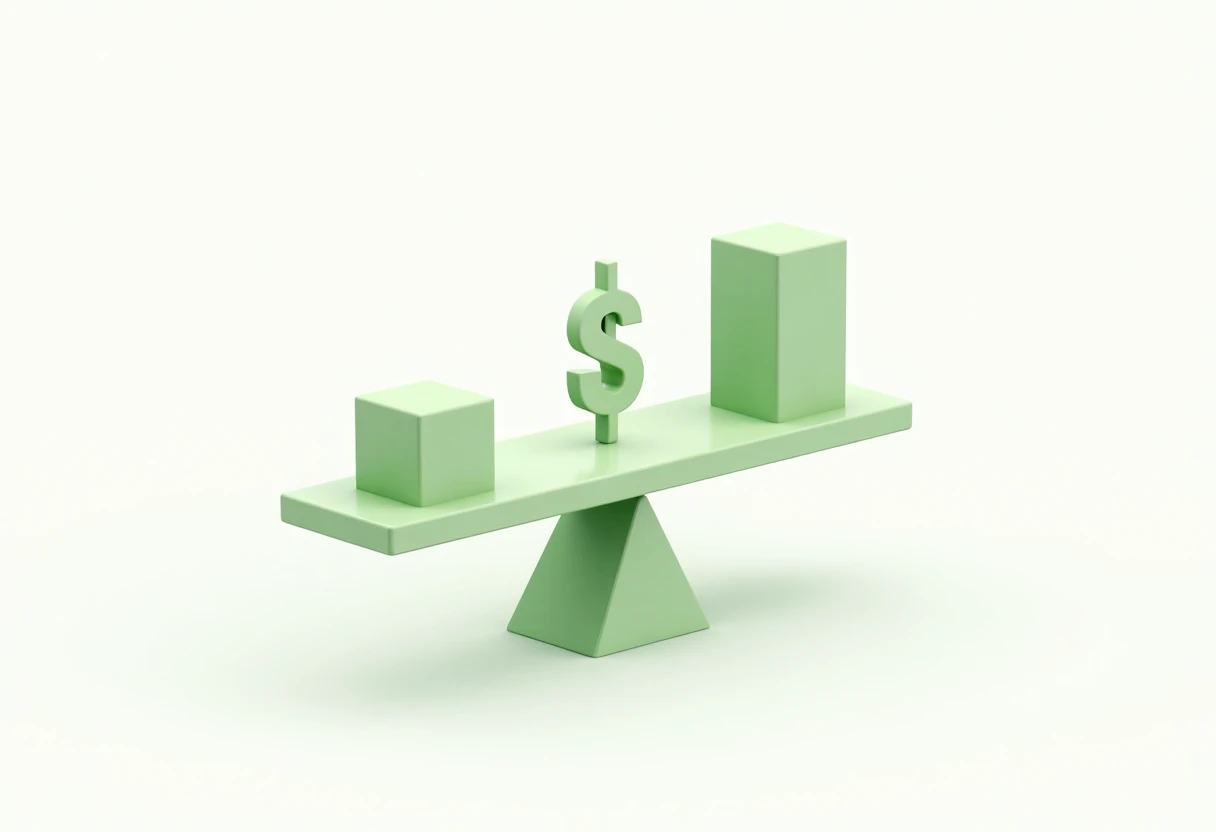 Comparative loan options illustration