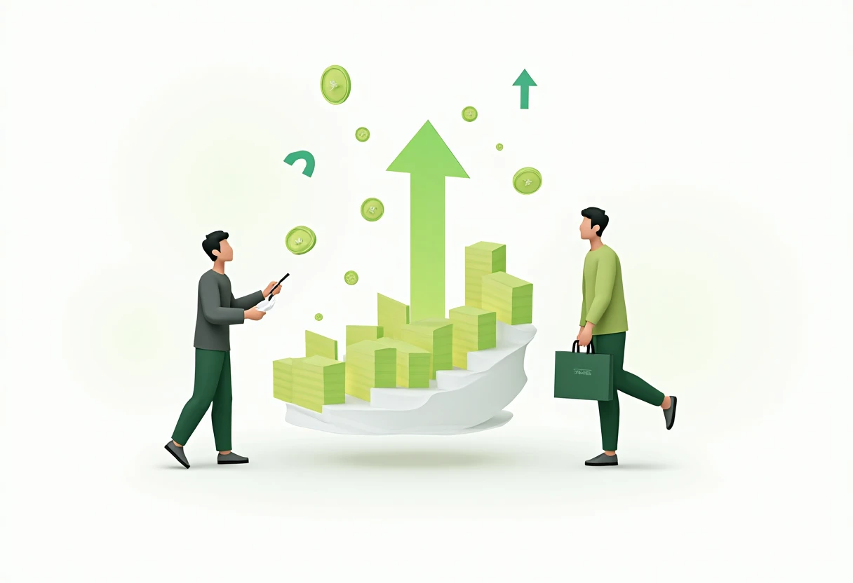 Illustration of quick loan approval