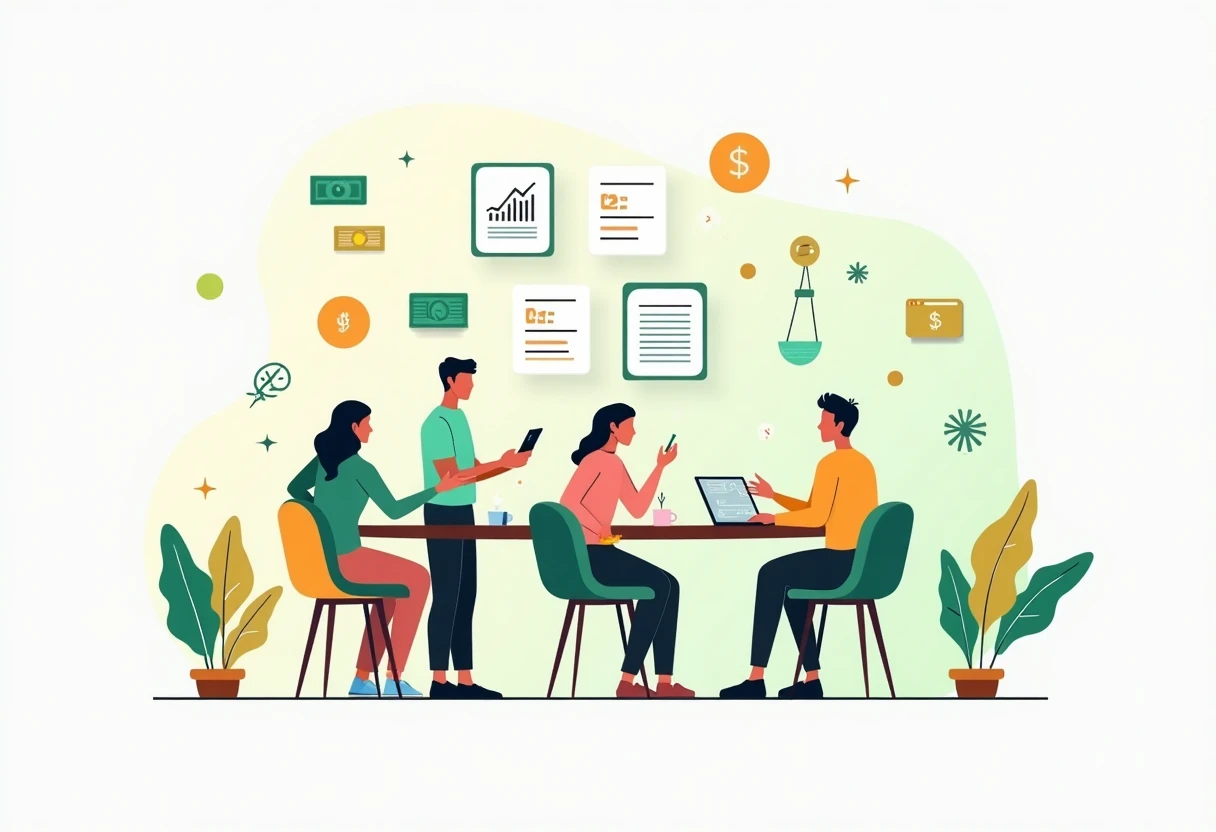 Freelancers comparing loan options